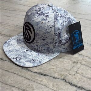 Marble Pattern Snapback Hat